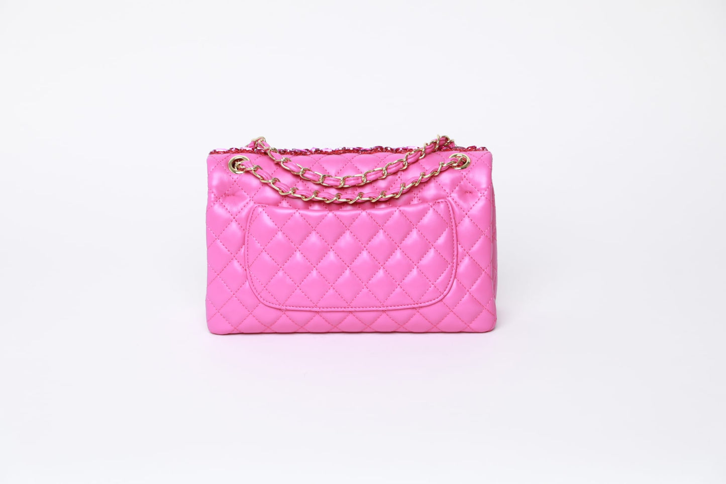 Terry Macc Hot Pink Crystaled Designer Bag