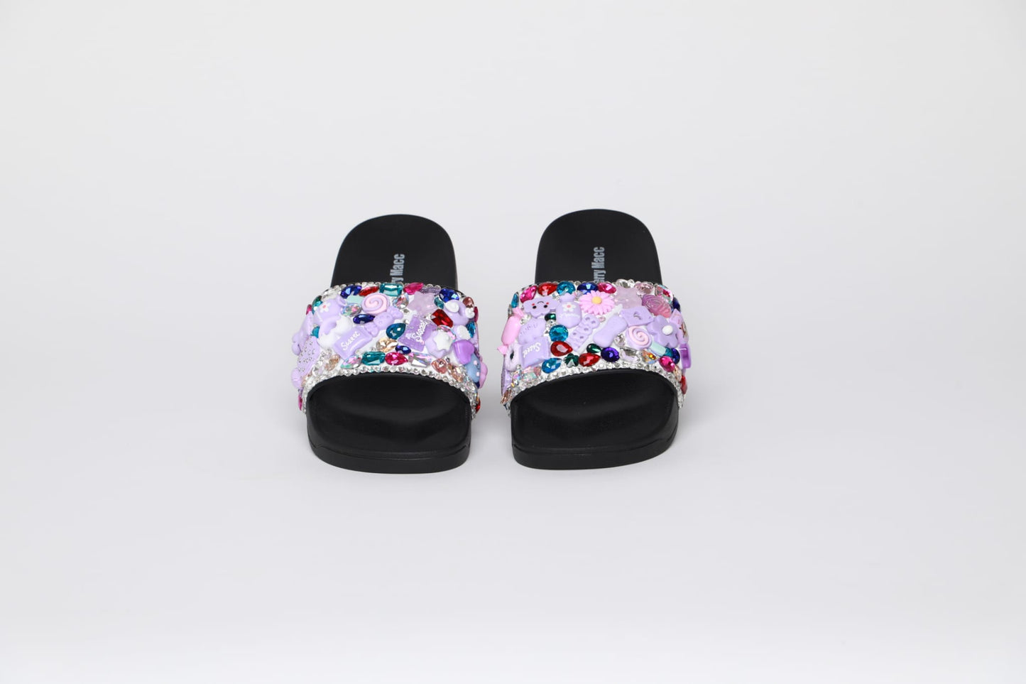Terry Macc Crystal Garden Slides – Midnight Magic Bloom