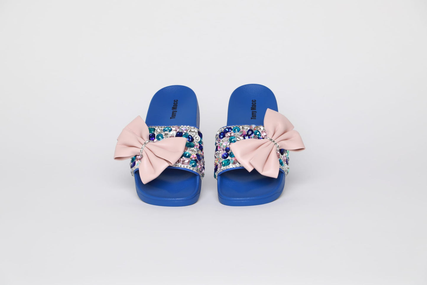 Terry Macc Bow Bling Slides – Midnight Mermaid Edition