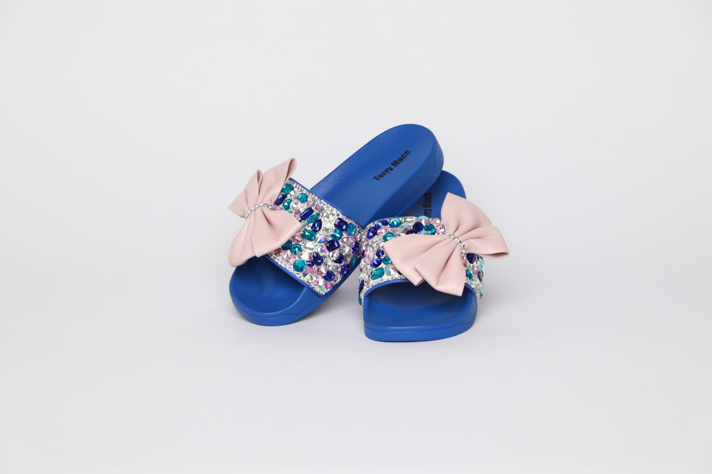 Terry Macc Bow Bling Slides – Midnight Mermaid Edition