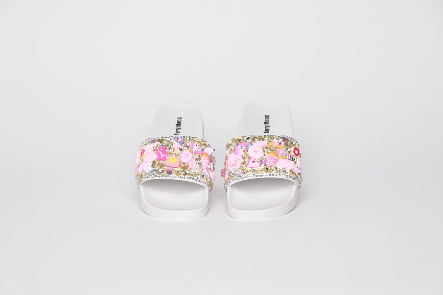 Terry Macc Crystal Garden Slides – Sweetheart Blush