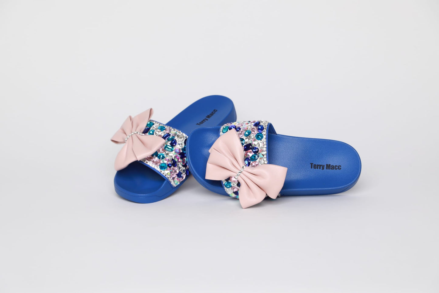 Terry Macc Bow Bling Slides – Midnight Mermaid Edition