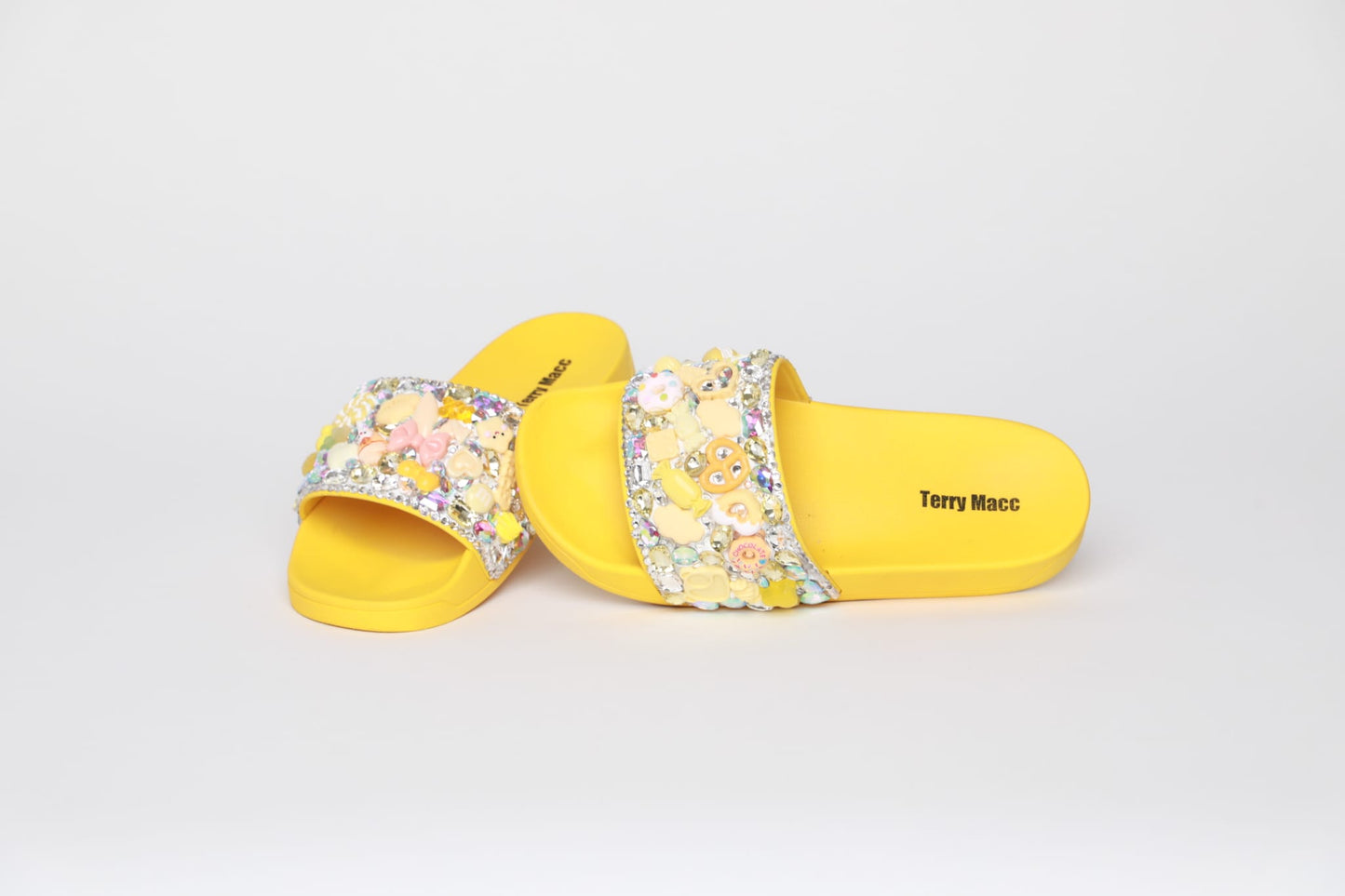 Terry Macc Crystaled Garden Slides – Sunshine Bloom