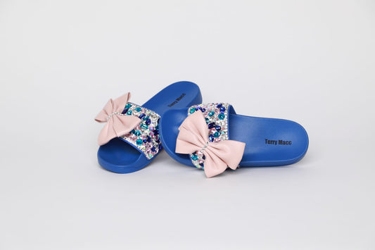 Terry Macc Bow Bling Slides – Midnight Mermaid Edition