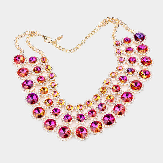 Crystal Embellished Snake Collar Magnetic Necklace – Terry Macc